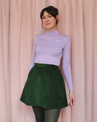 Image 6 of Phuncle Cropped Merino Turtleneck - Lilac