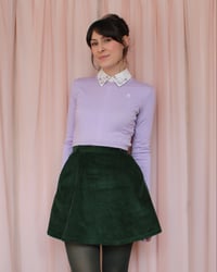 Image 6 of Phuncle Long Sleeve Cropped Merino T Sweater - Lilac