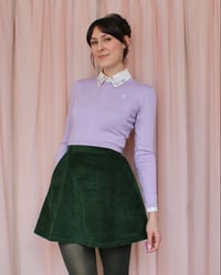 Image 1 of Phuncle Long Sleeve Cropped Merino T Sweater - Lilac