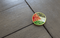 Image 1 of Celtic Palestine pin badge.