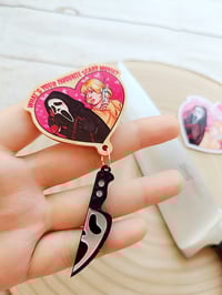 Image 1 of Scary movie [Pin + Sticker & Bookmark]