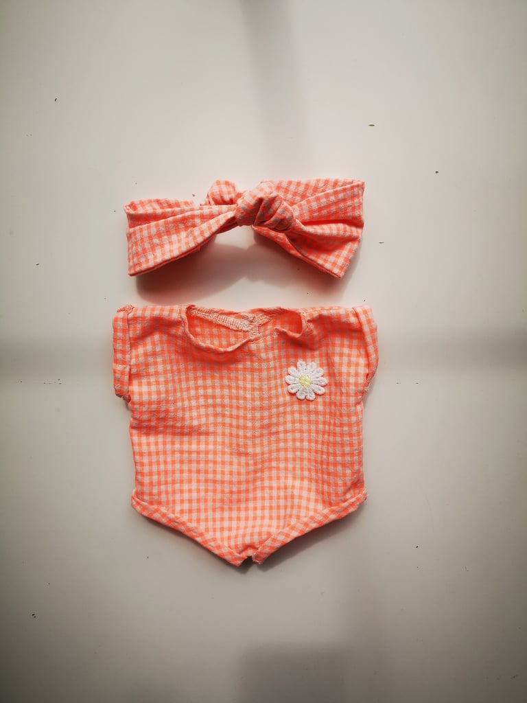Tenue combi short vichy FLUO Image 2