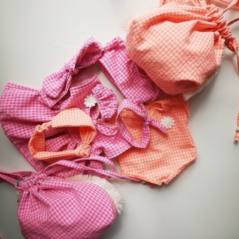 Tenue combi short vichy FLUO Image 3