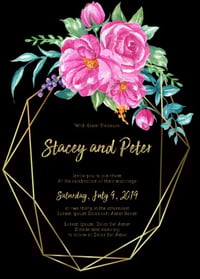 Invitation card for wedding 