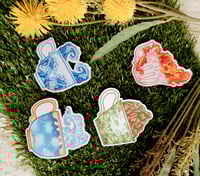 Image 3 of Elemental teacups [Sticker & Bookmark]