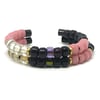 Glass Pony Bead Cuffs (Cheyenne and Black Set)