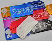 Image 2 of Starship Aluminum Luggage Tags