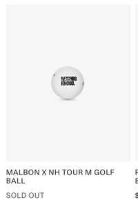 Image 5 of Malbon x Neighborhood NH Tour M Golf Balls [2025]