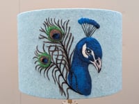 30cm Peacock Lampshade 