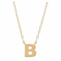 14k Gold letter necklace