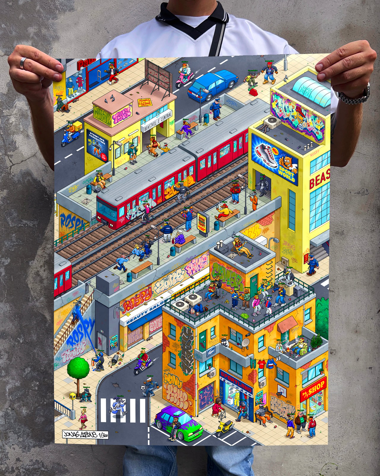 Beastville 2 print | JonasCozone