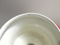 Image 20 of Antique 'Dickens Days' Pottery Vase (Trophy Urn Shape) Horse & Carriage Decor, Red, Age/Wear Defects