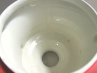 Image 22 of Antique 'Dickens Days' Pottery Vase (Trophy Urn Shape) Horse & Carriage Decor, Red, Age/Wear Defects