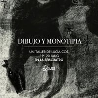 Image 1 of Dibujo y Monotipia: Posibilidades del gesto y sus fantasmas, por Lucía Coz. Reserva tu plaza por