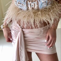 Image 3 of Pearlescent Ruched Fan Mini Skirt