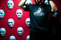 Image 3 of "even in death" t-shirt.