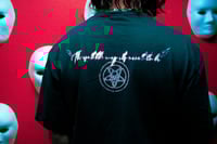 Image 4 of "even in death" t-shirt.