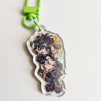 Image 3 of Midoriya opaque holo keychain (Faun AU)