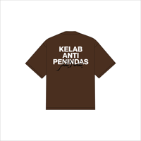Image 2 of Kelab Anti Penindas Oversized T-Shirt (Dark Brown)