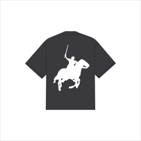 Image 2 of Warrior Oversized T-Shirt (Black)