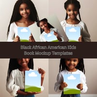 African American Kids Book Mockup Bundle – Canva Template