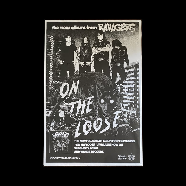 Image of RAVAGERS - ON THE LOOSE 24"x36" PROMO POSTER