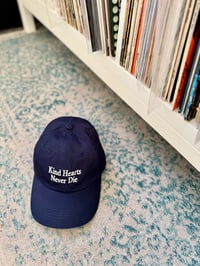 Image 2 of "Kind Hearts Never Die" — 6-Panel Navy Cap