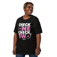 Image 2 of Check 1-2 Turntables Unisex T-shirt - Black
