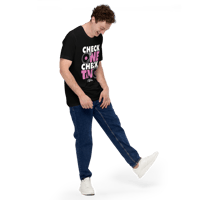 Image 3 of Check 1-2 Turntables Unisex T-shirt - Black