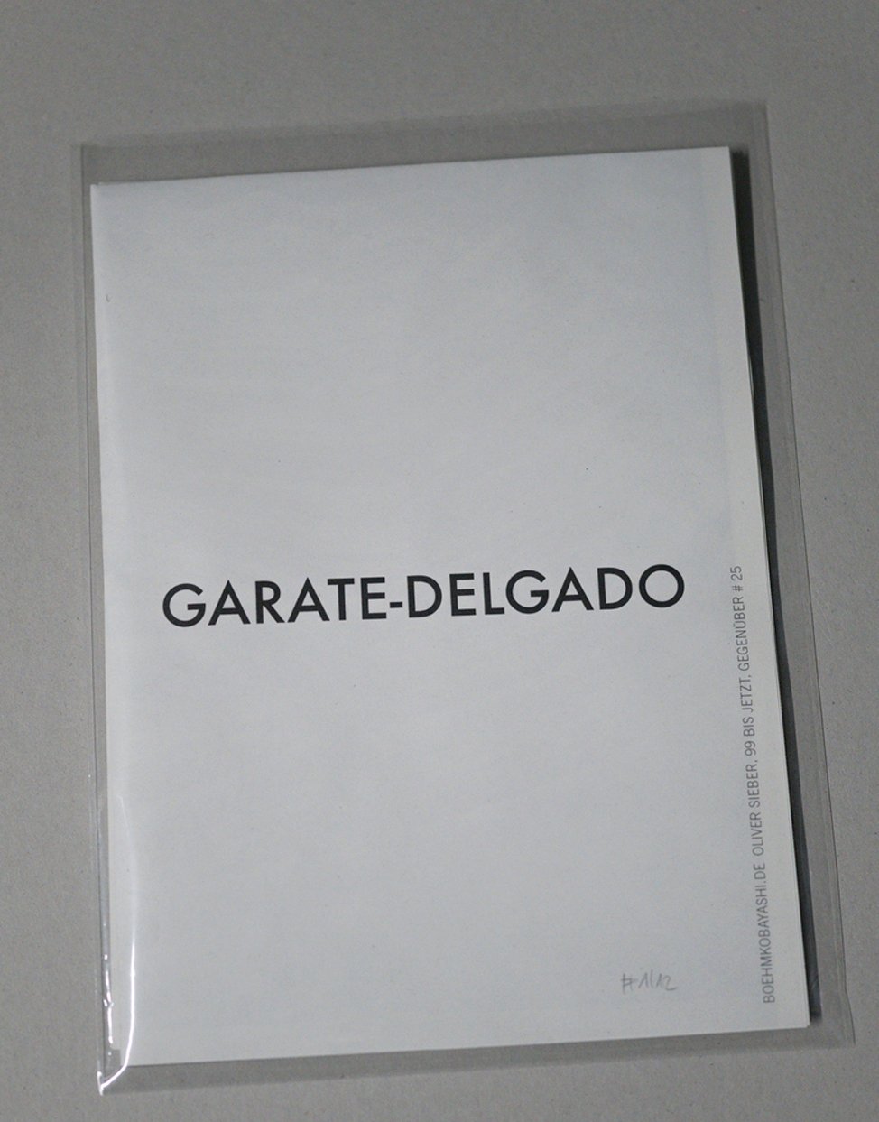 OLIVER SIEBER, GEGENÜBER #25, JUNI 2025, ED. 12 COPIES
