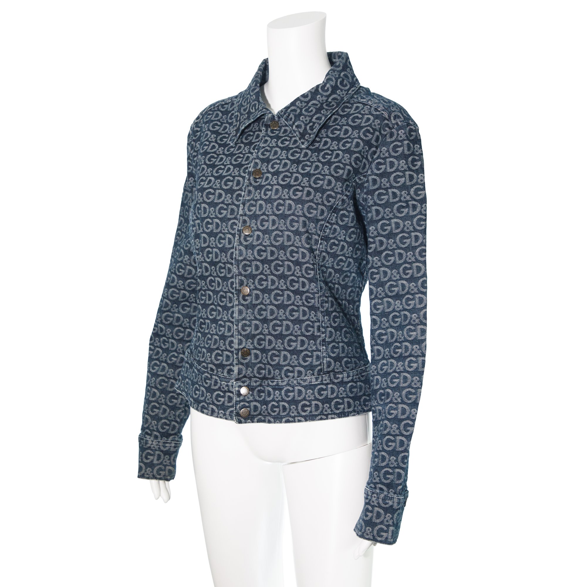 Image of Dolce & Gabbana Denim Monogram Jacket