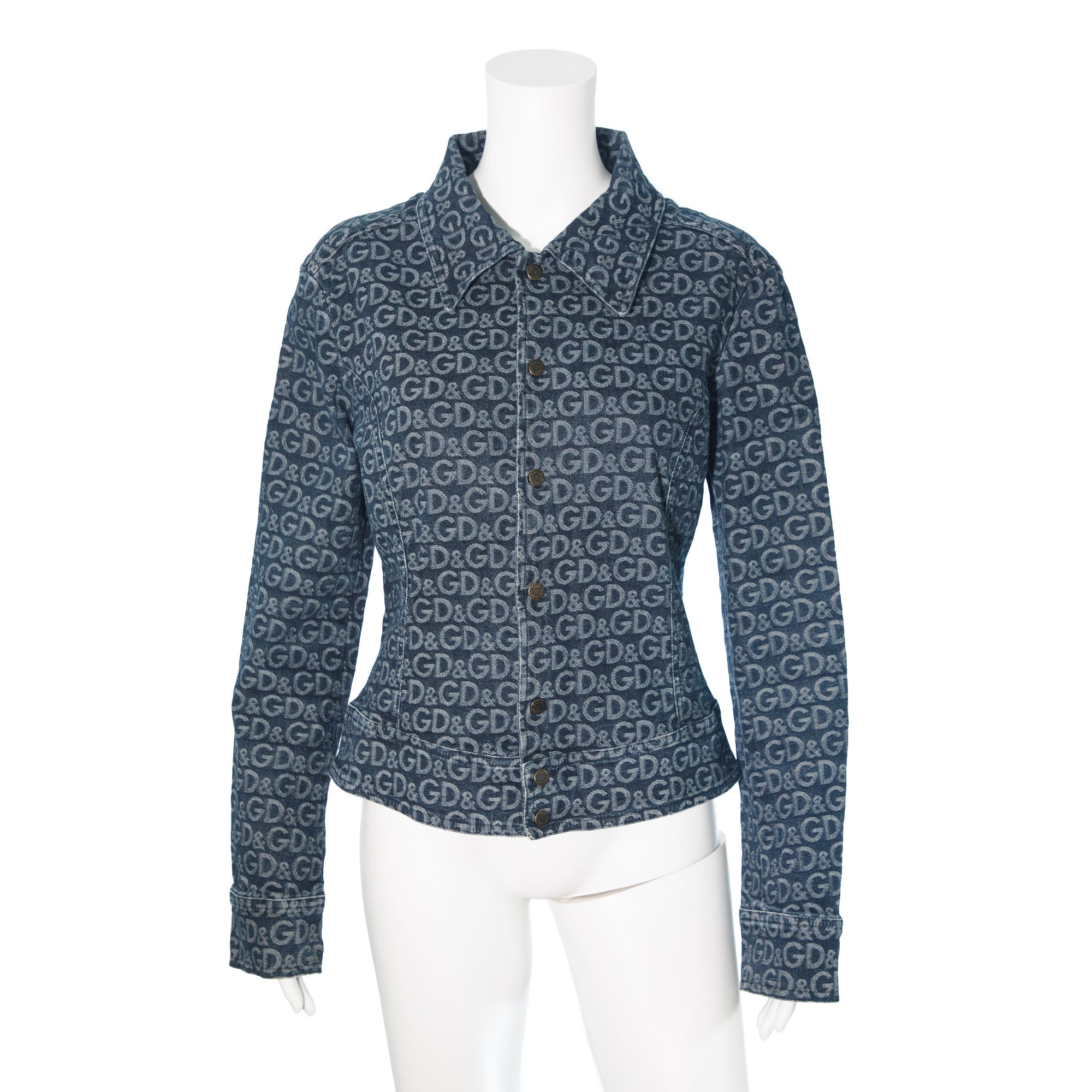 Image of Dolce & Gabbana Denim Monogram Jacket