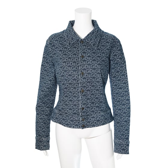 Image of Dolce & Gabbana Denim Monogram Jacket