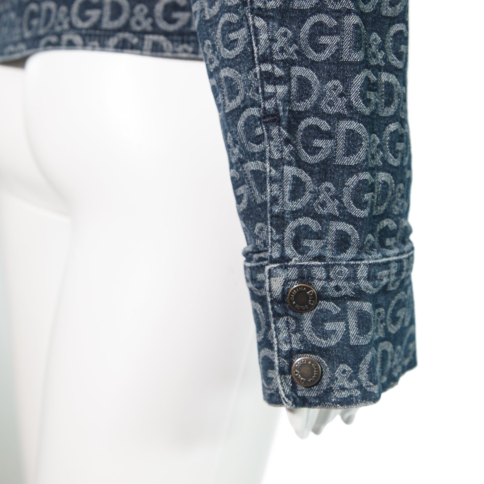 Image of Dolce & Gabbana Denim Monogram Jacket