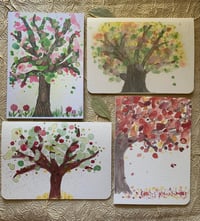 Image 1 of Tree series- 4 cards