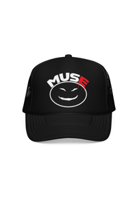 MUSE SMILEY FACE TRUCKER HAT