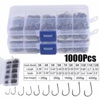 Image 5 of Fishing Hook Assortment Kit – 50 to 1600 Pieces | Sizes 3#–12#