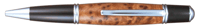 Gatsby Grande Twist Pen in Chrome Finish and Thuya Burl Body
