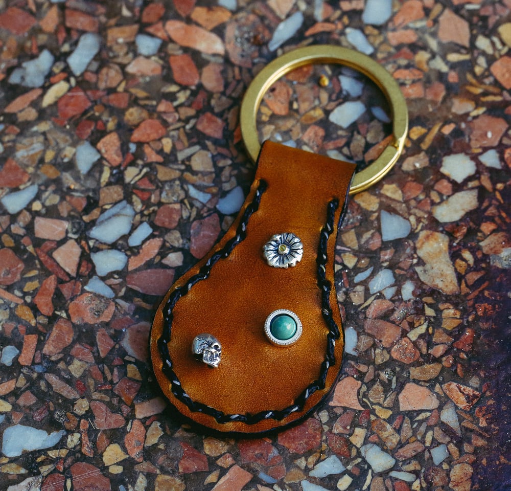 Image of Leather Keychain 
