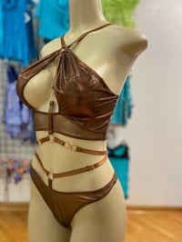 Image 1 of Bondage Copper Lingerie Set