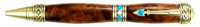 Southwest Twist Pen in Antique Brass Finish and Thuya Burl Body