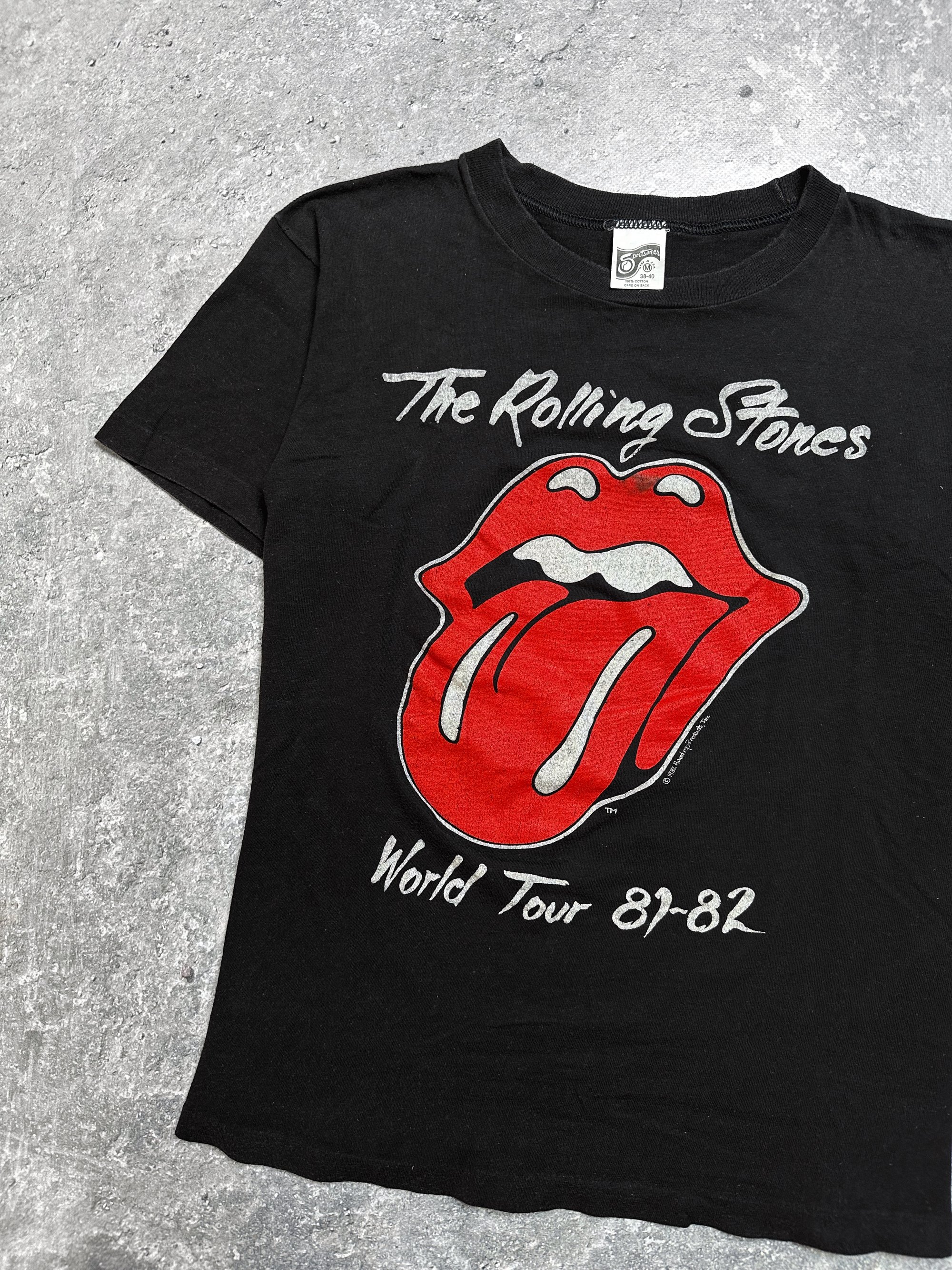 Rolling Stones 1981 'World Tour' T-Shirt | NLVintage