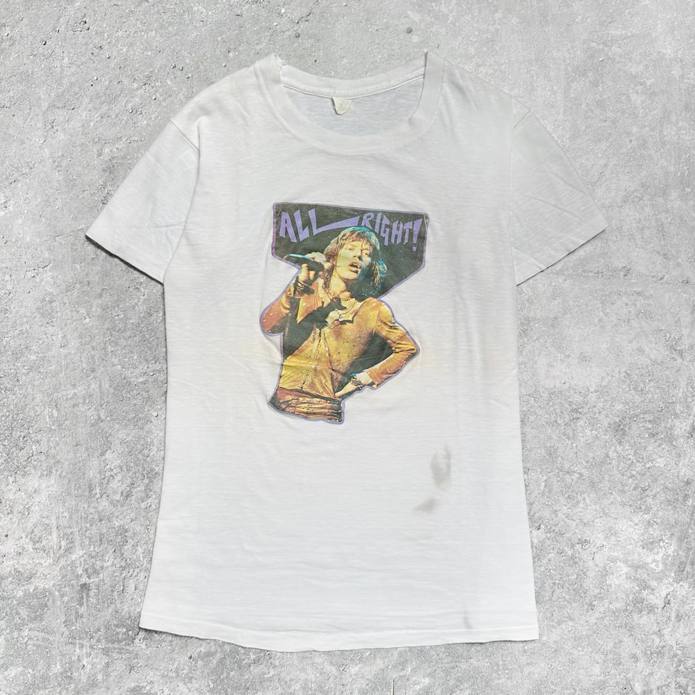Rolling Stones 1970’s  ‘All Right’ White Bootleg T-Shirt