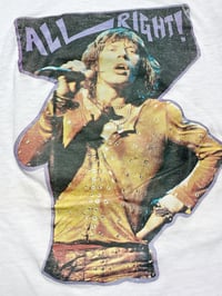 Image 5 of Rolling Stones 1970’s  ‘All Right’ White Bootleg T-Shirt