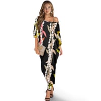 Image 1 of Crown Flower Entwined in Ti Leaf Pant and Shirt Set