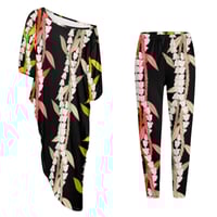 Image 3 of Crown Flower Entwined in Ti Leaf Pant and Shirt Set