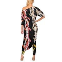 Image 6 of Crown Flower Entwined in Ti Leaf Pant and Shirt Set