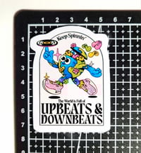Image 2 of Keep Spinnin' The World Is Full Of UpBeats & DownBeats Hip Hop Matte Vinyl Sticker