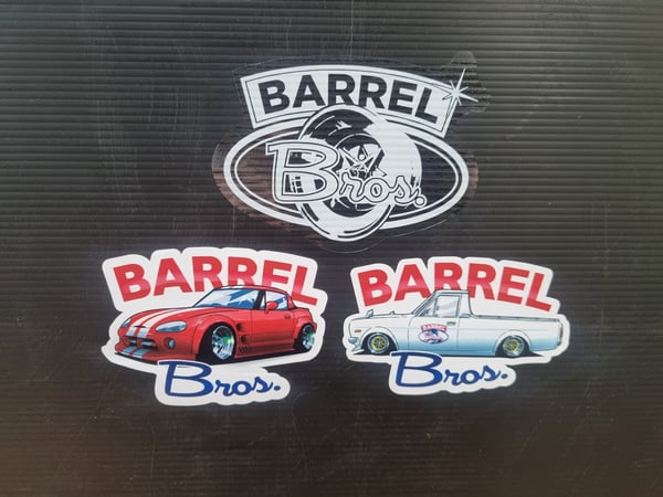 Image of Barrel Bros Decals.