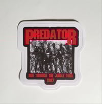 Image 1 of Predator Run Through The Jungle Tour 1987 Matte Vinyl Sticker